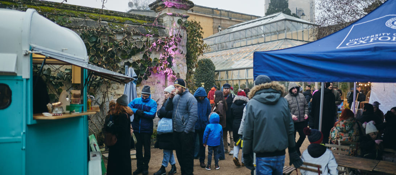 Crowds gather at Christmas Fair