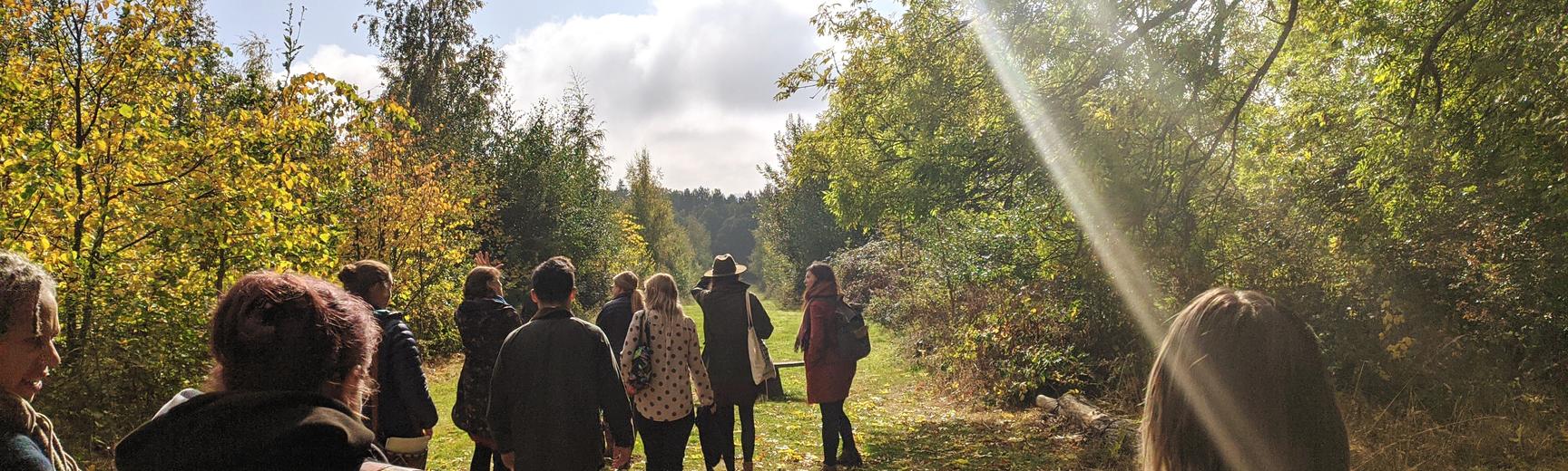 Social prescribers on a tour of the Arboretum